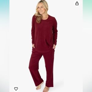 Kindred Bravely Fleece Nursing and Maternity PJ set